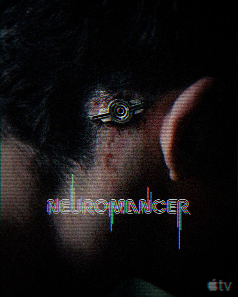 Neuromancer Apple TV+ — Skull port macro shot