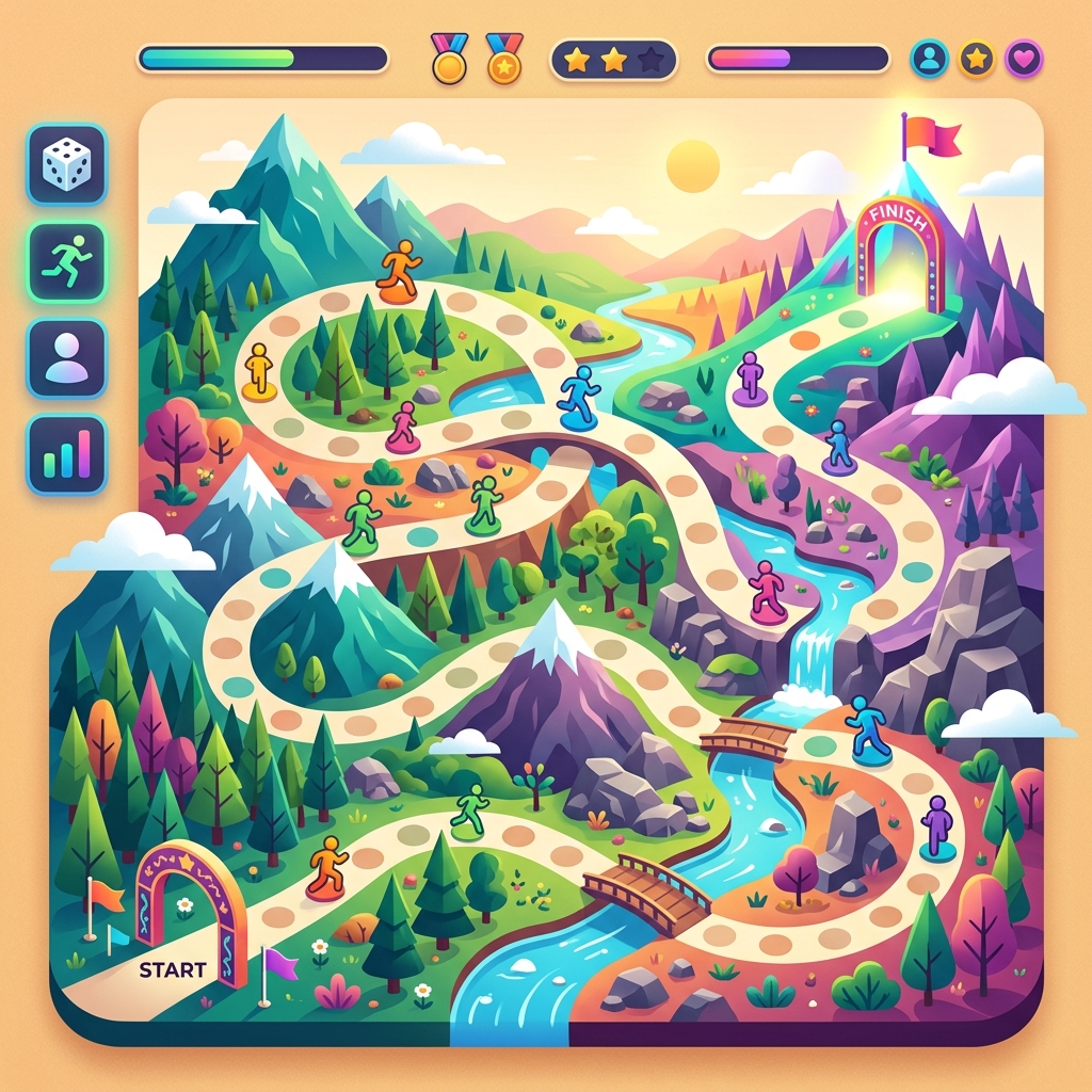 Zaturn Running Club Board Game
